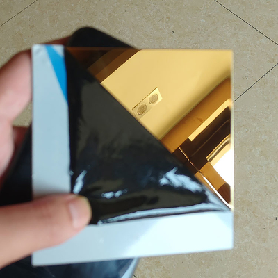 1% Tolerance Golden Mirror SS Sheet 8K Polishing 201 304 316