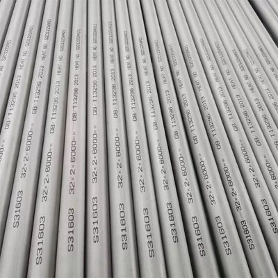 Round ASTM A789 Seamless Stainless Tube Customized Size For Shipbuilding